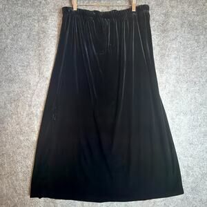 Vintage‎ TR Bentley Skirt Womens XL Black Whimsigoth Dark Fairy 90s Noir Witchy